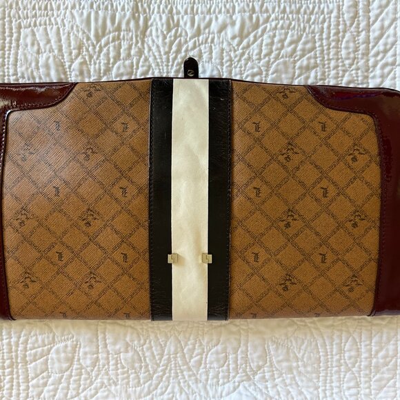 Vintage L.A.M.B. Gwen Stefani Carlisle Lipstick Convertible Clutch Leather/PVC - Picture 3 of 16